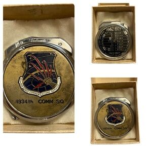 Antique Vulcan Automatic Petrol Lighter Japan Advertising Air Force